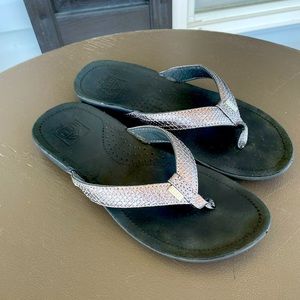 Glam Metallic Reef Sandals